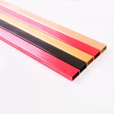 Труба анодированная алюминиевая прямоугольная