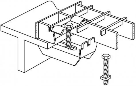 Крепления для решетчатого настила